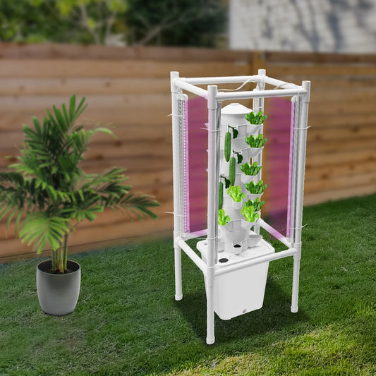 Hydroponics Vertical Growing Kit 6 Layers 30 Holes