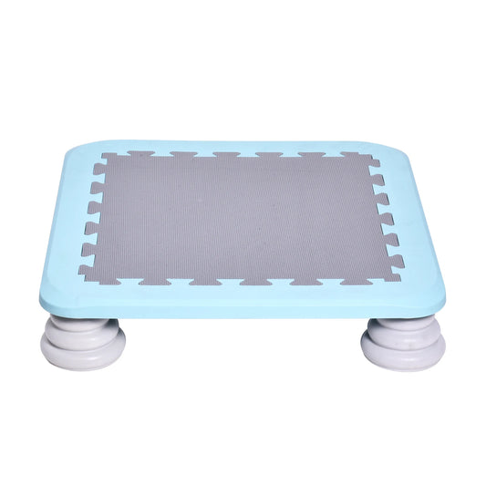 Toddler Trampoline Recreational Rebounder Indoor Fitness Toy Backyard Trampoline, Stable Bouncing Bed, Jump Sensory Training