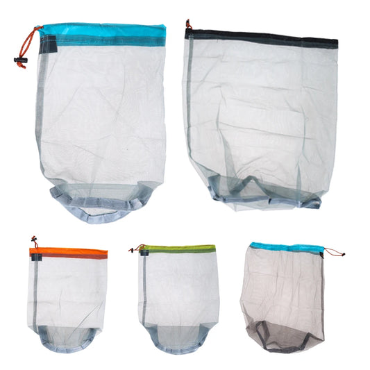 Ultralight Nylon Mesh Laundry Bag Outdoor for Travel