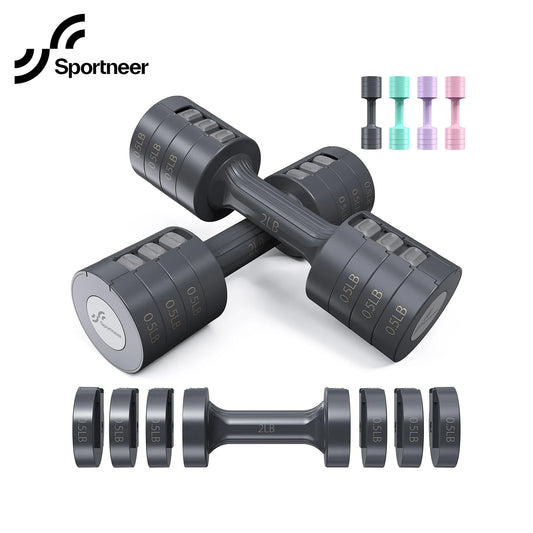 6 In 1 Adjustable Dumbbell Set
