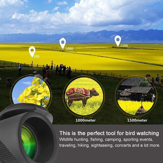 10X Portable Monocular Lightweight Telescope
