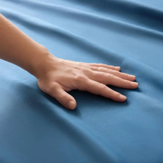 Blue Queen Size Bamboo Sheet Set