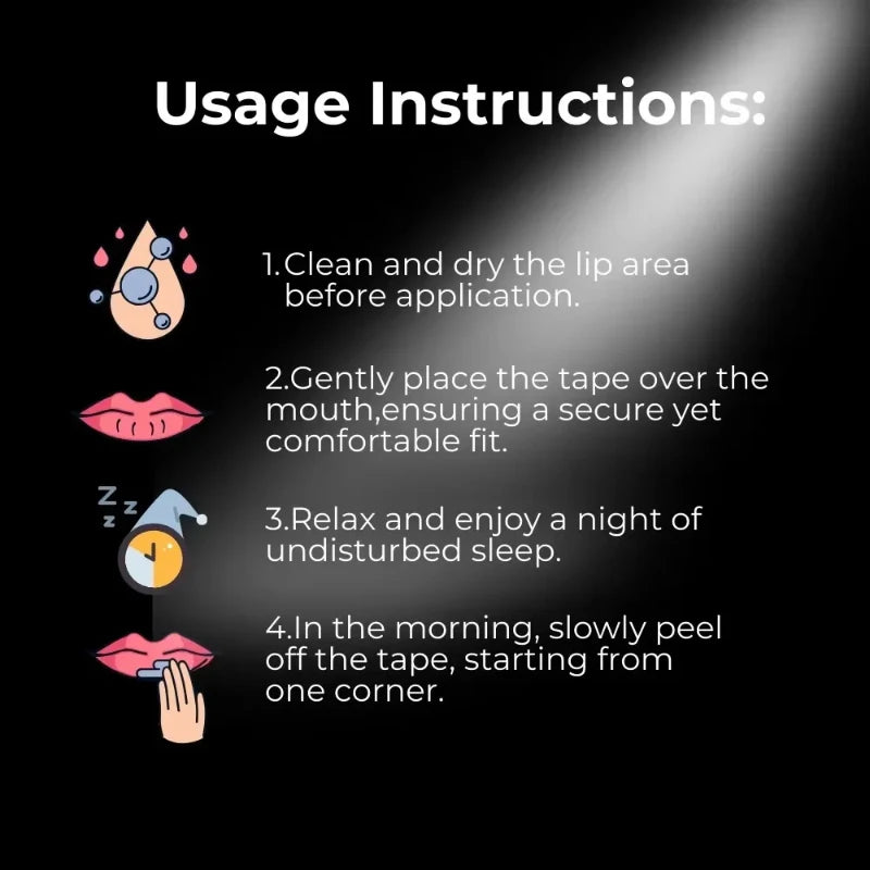50Pcs Gentle Sleep Strip Mouth Tape
