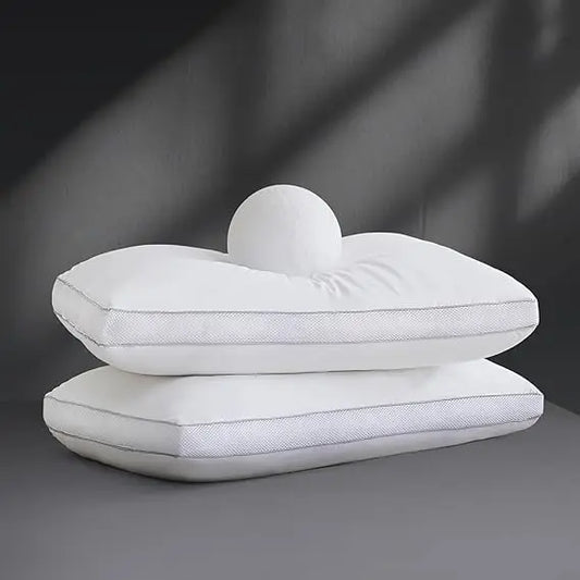 Queen Size Goose Down Pillow Set - 2 Pack