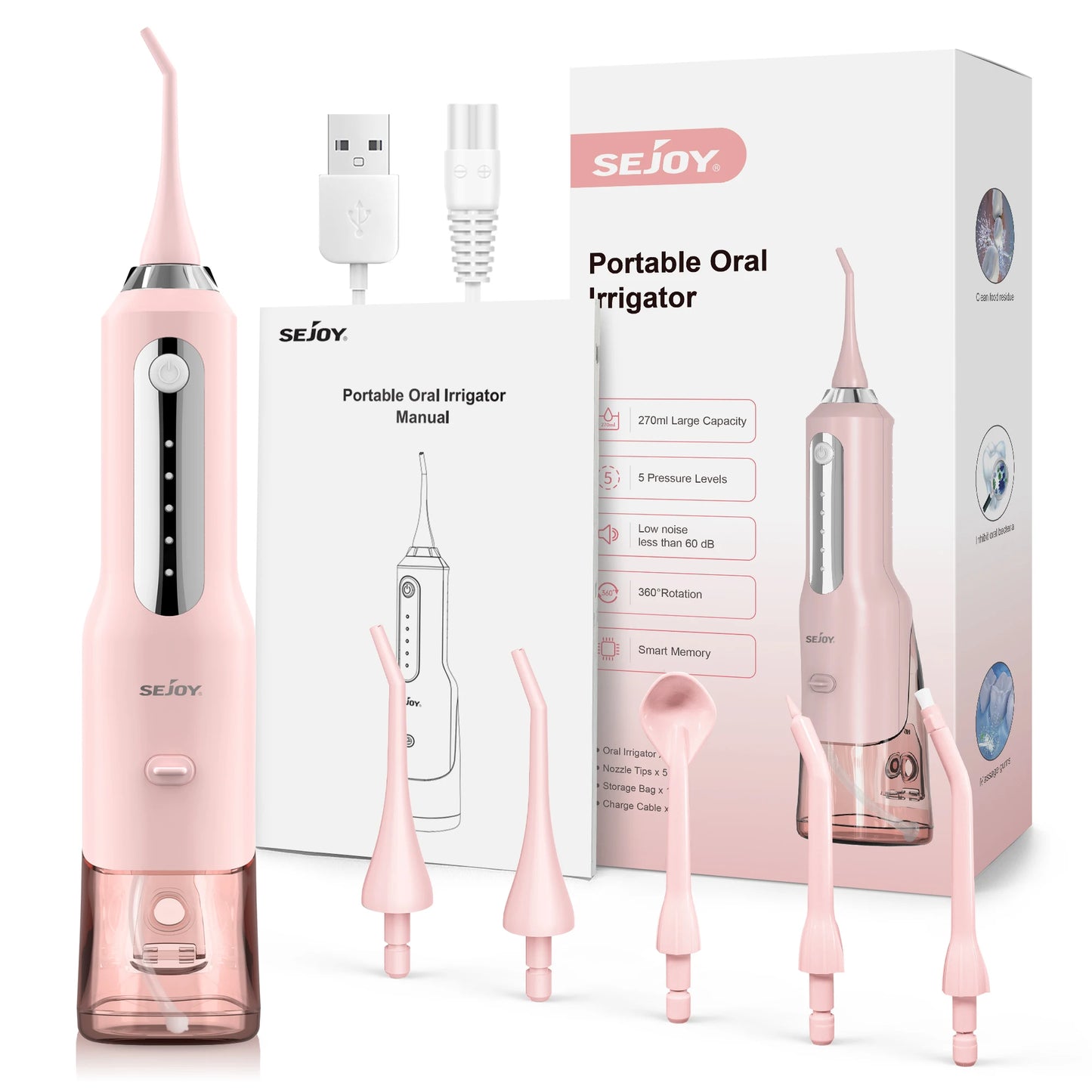 SEJOY Home Oral Water Flosser