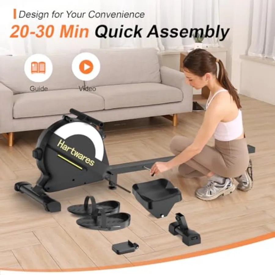 Magnetic 77lbs High Resistance Rowing Machine