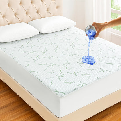 Lux Decor Bamboo Mattress Protector – 100% Waterproof