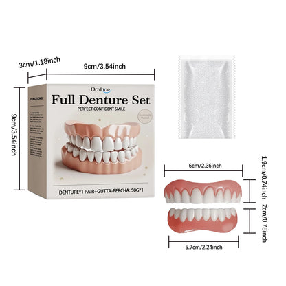Full Denture Set Over Gums Perfect Smile