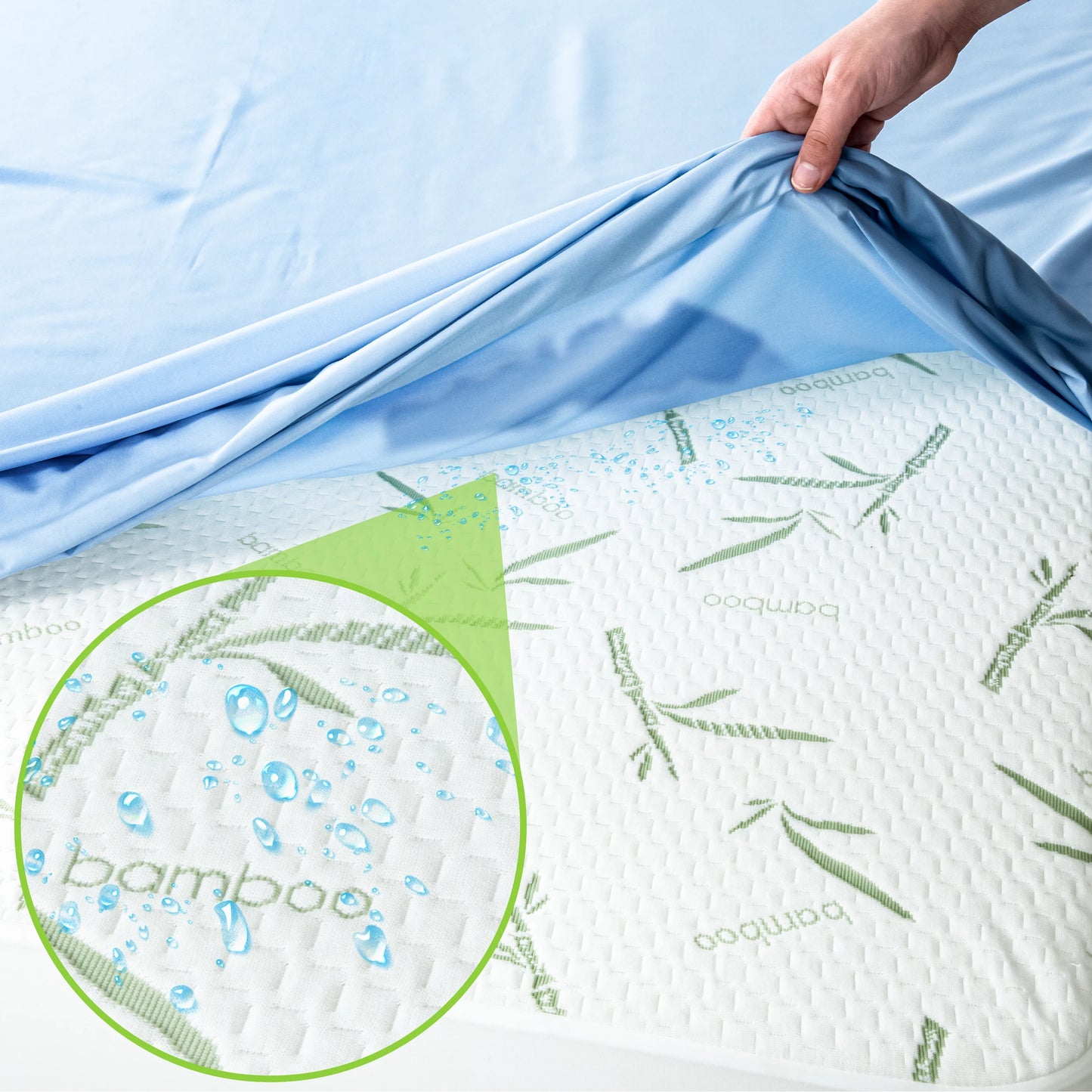 Lux Decor Bamboo Mattress Protector – 100% Waterproof