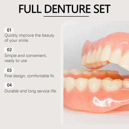Full Denture Set Over Gums Perfect Smile