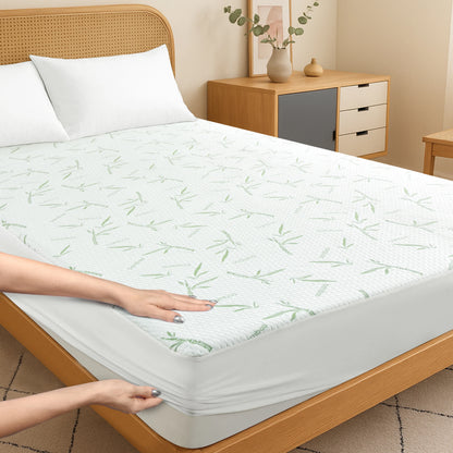 Lux Decor Bamboo Mattress Protector – 100% Waterproof