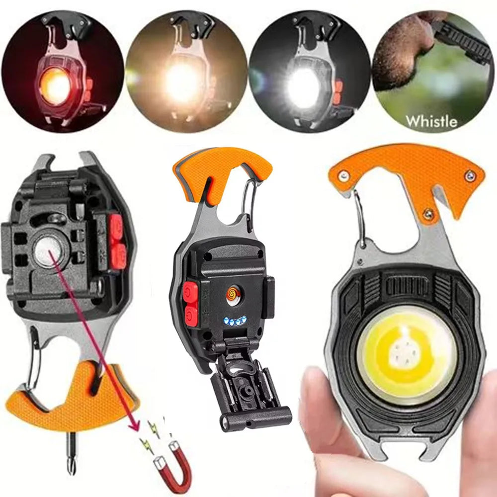 keychain flashlight, bottle opener for  hiking,