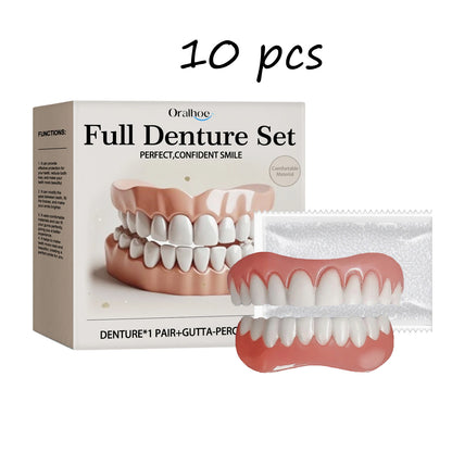 Full Denture Set Over Gums Perfect Smile
