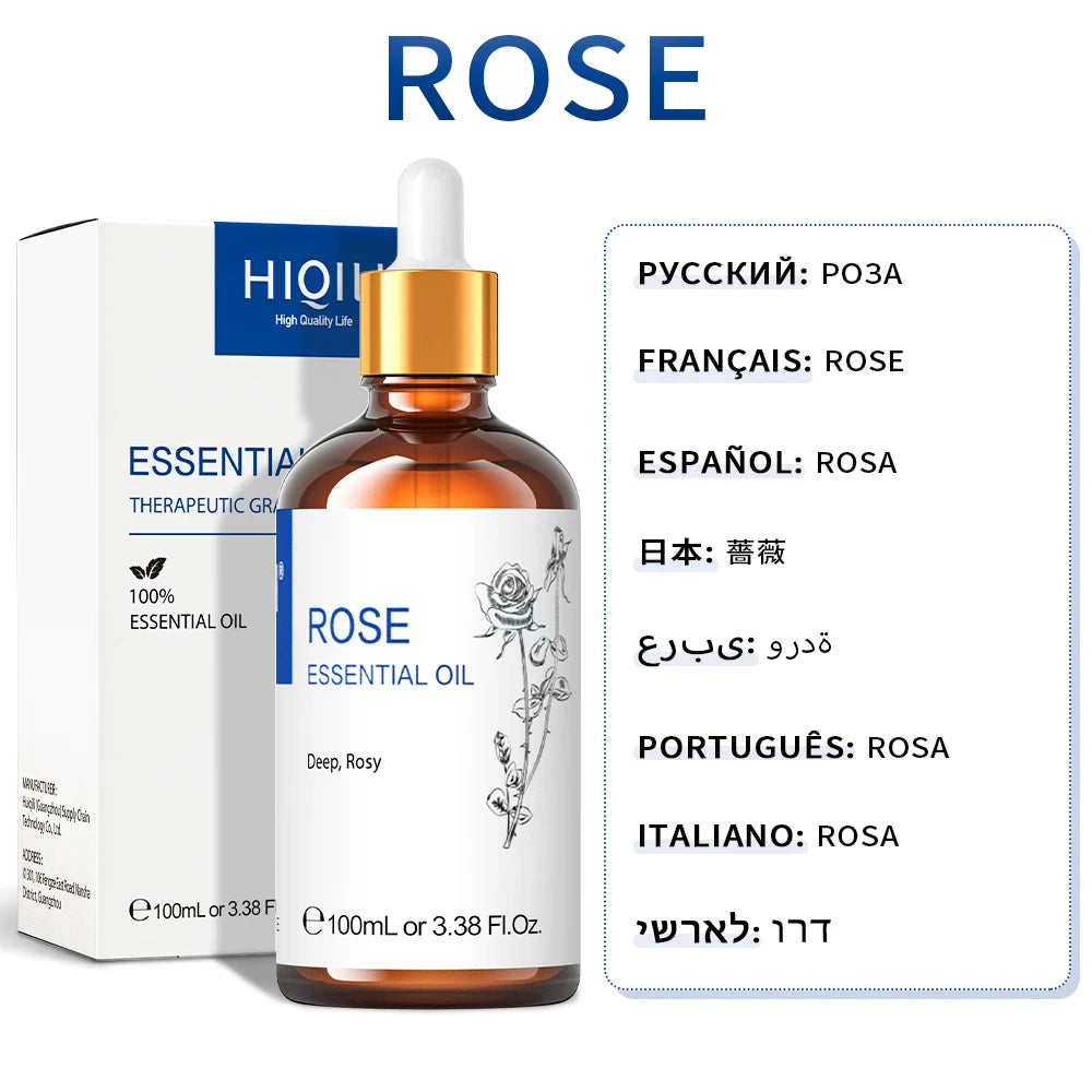 Lavender Jasmine Rose Vanilla Mint Eucalyptus Lemon Essential Oils