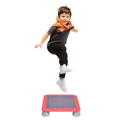 Toddler Trampoline Recreational Rebounder Indoor Fitness Toy Backyard Trampoline, Stable Bouncing Bed, Jump Sensory Training