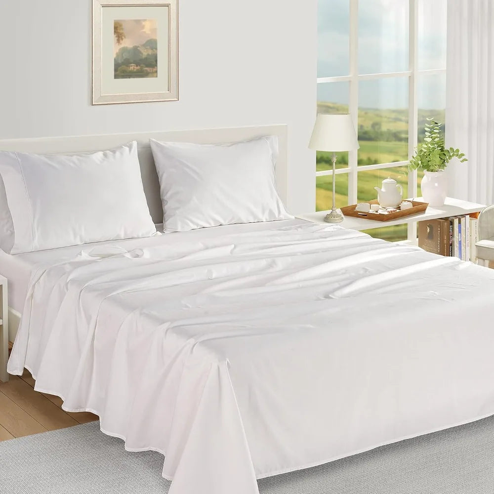 100% Egyptian Cotton Queen Sheet Set