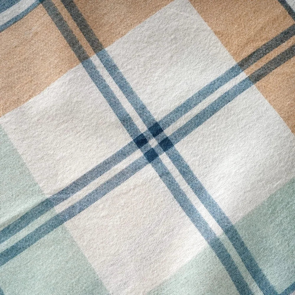 Queen Size Flannel Sheets Set - 100% Cotton