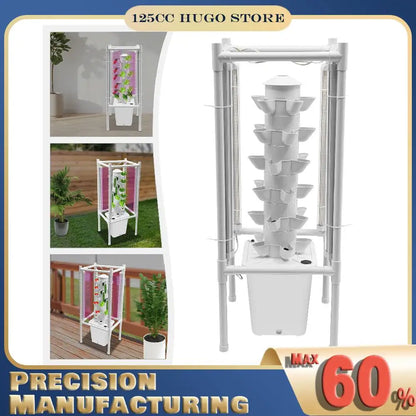 Hydroponics Vertical Growing Kit 6 Layers 30 Holes