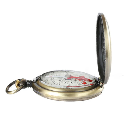Vintage Bronze Pocket Watch Compass