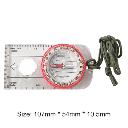 Luminous Waterproof Compass with Magnifier