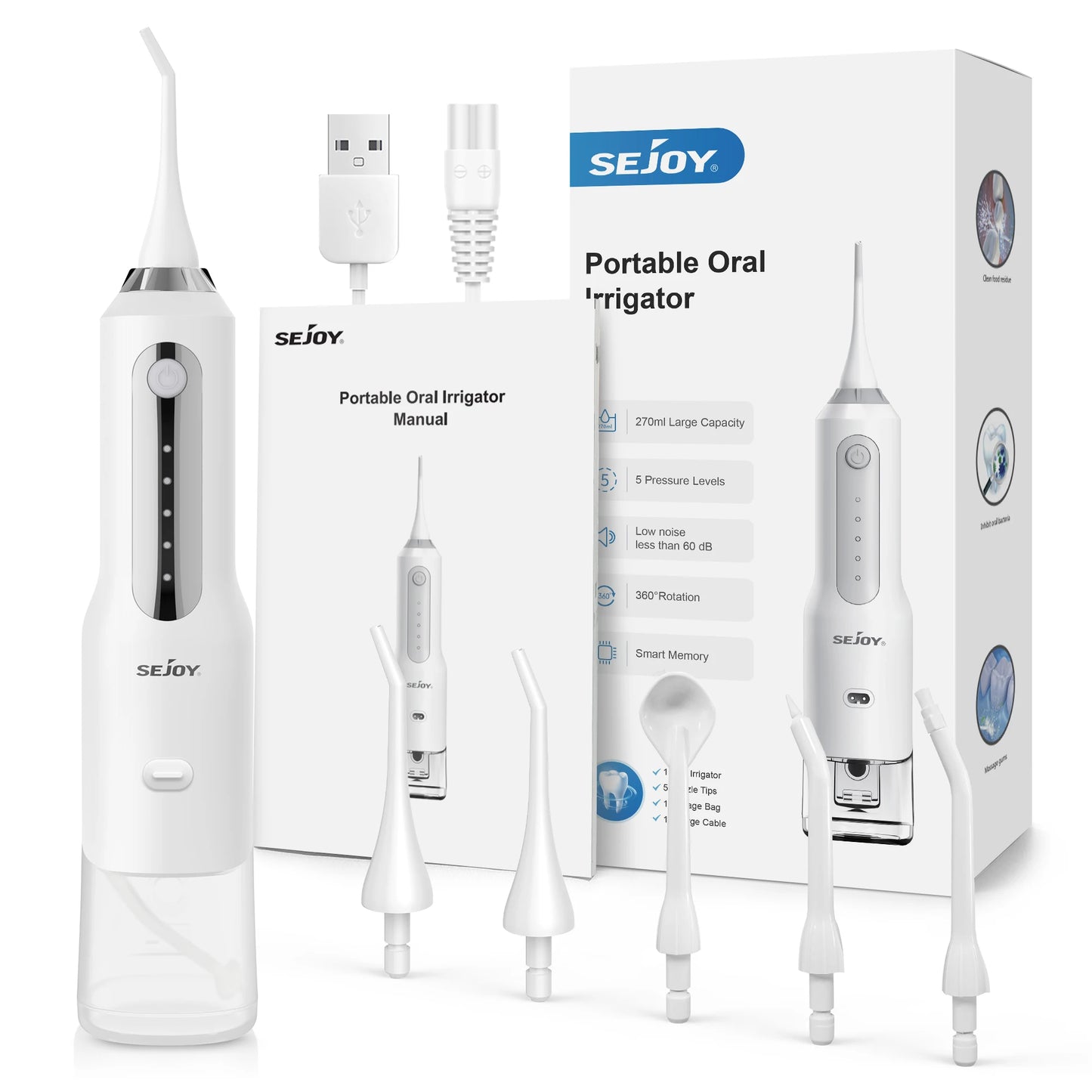 SEJOY Home Oral Water Flosser