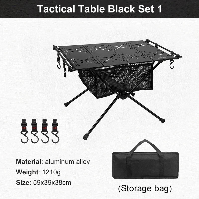Folding Aluminum Lightweight  table with Storage