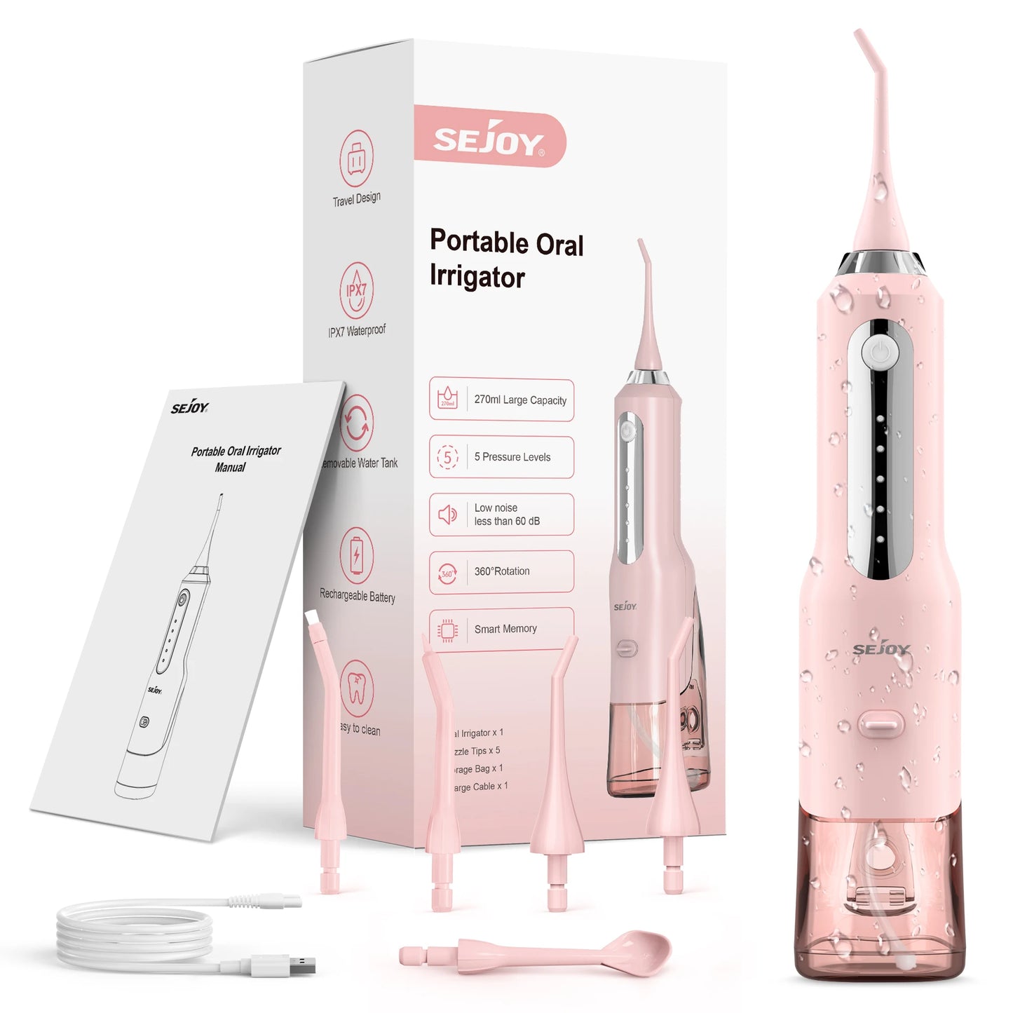 SEJOY Home Oral Water Flosser