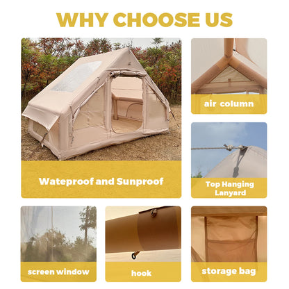 Inflatable Camping Tent Easy Setup Self-Supporting