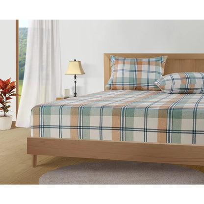 Queen Size Flannel Sheets Set - 100% Cotton