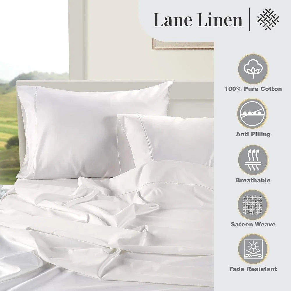 100% Egyptian Cotton Queen Sheet Set
