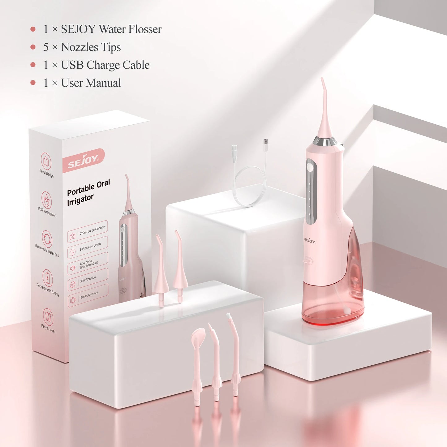 SEJOY Home Oral Water Flosser