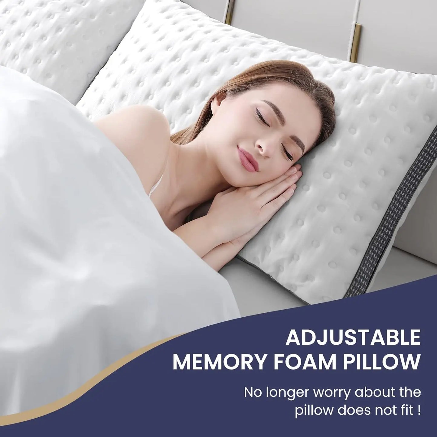 Queen Cooling Gel Bed Pillow  with  Memory Foam