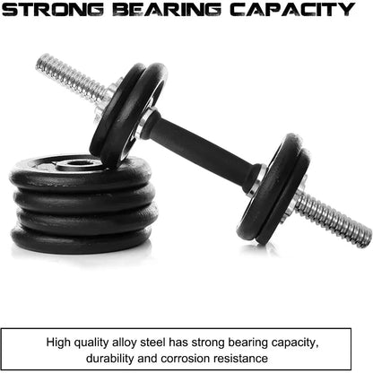 Threaded Dumbbell Rubber Chrome Handles