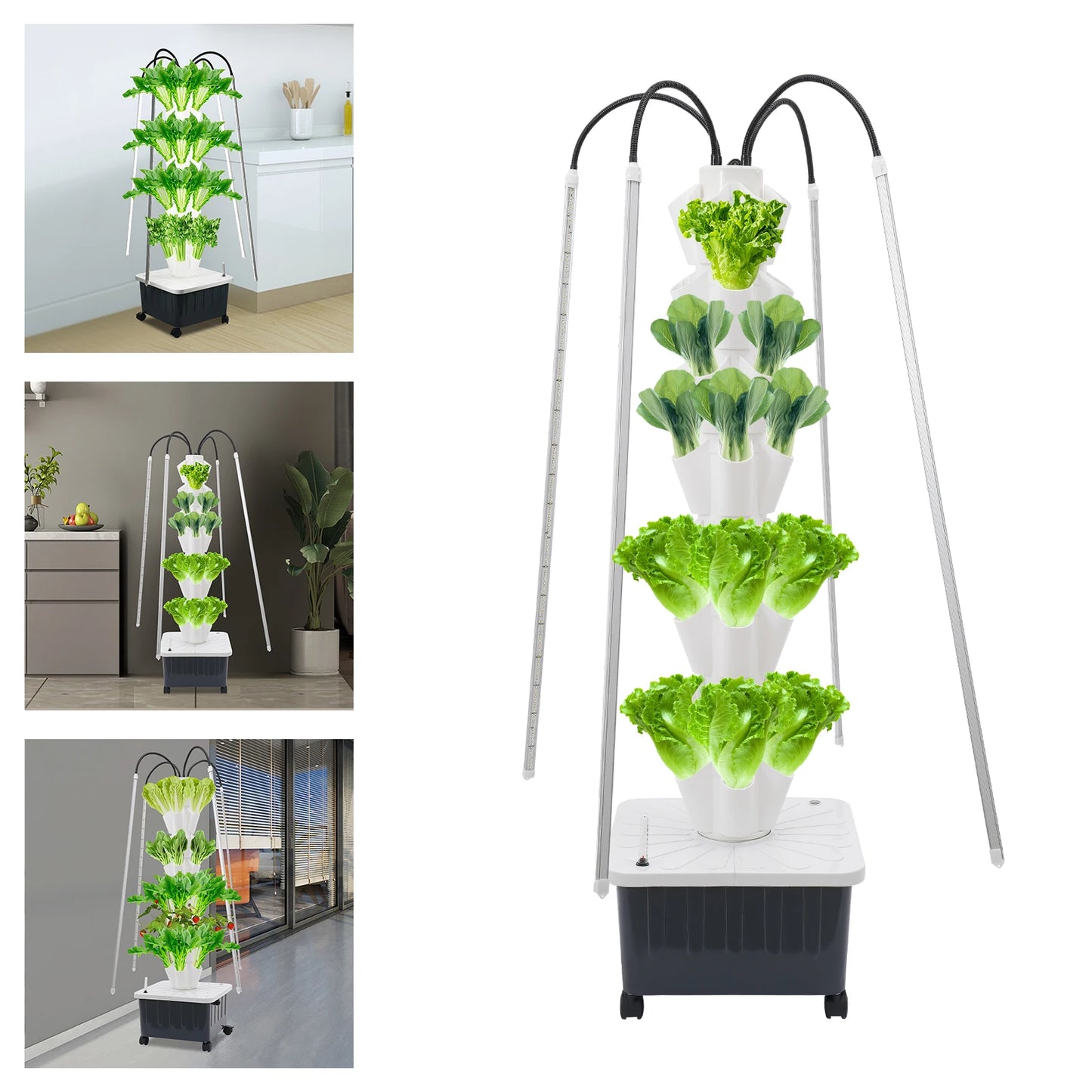 40 hole Indoor Hydroponics Vertical Growing Kit