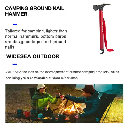 Stainless Steel Hammer with Tent Peg Stake