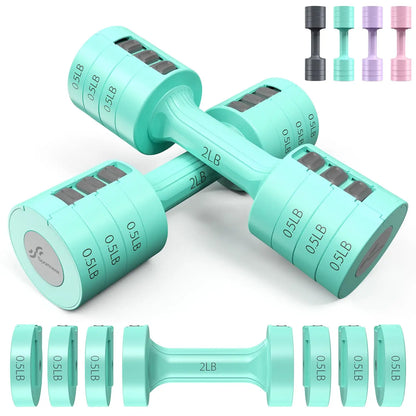6 In 1 Adjustable Dumbbell Set