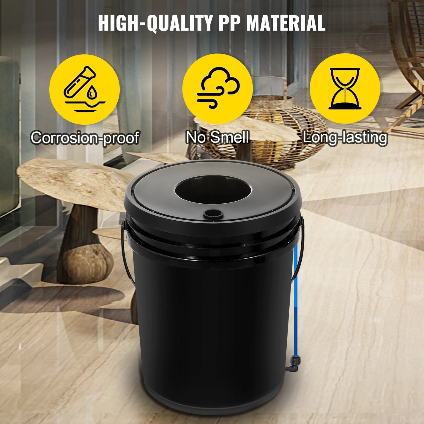 5 Gallon Hydroponics Deep Water Culture System