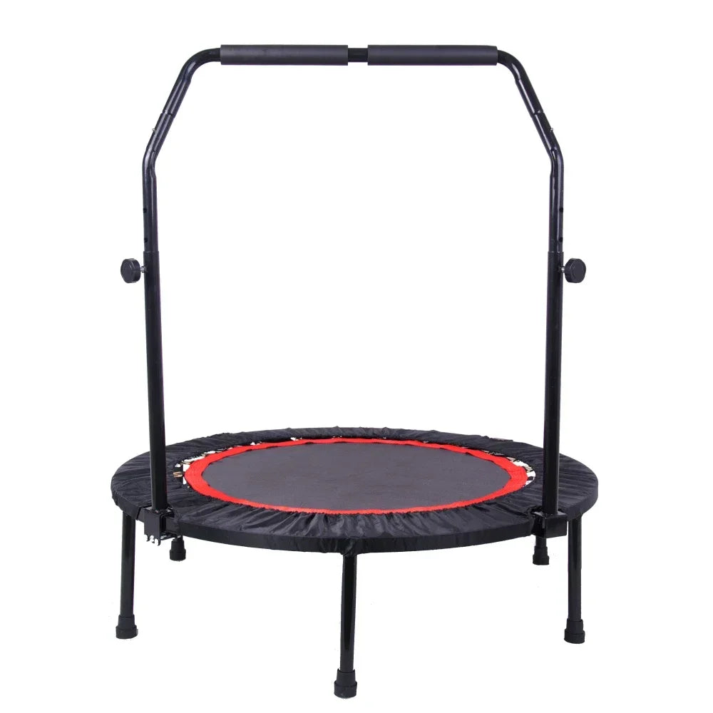 40 Inch Mini Exercise Trampoline for Adults or Kids  Indoor Fitness Rebounder Trampoline with Safety Pad  Max Load 300LBS