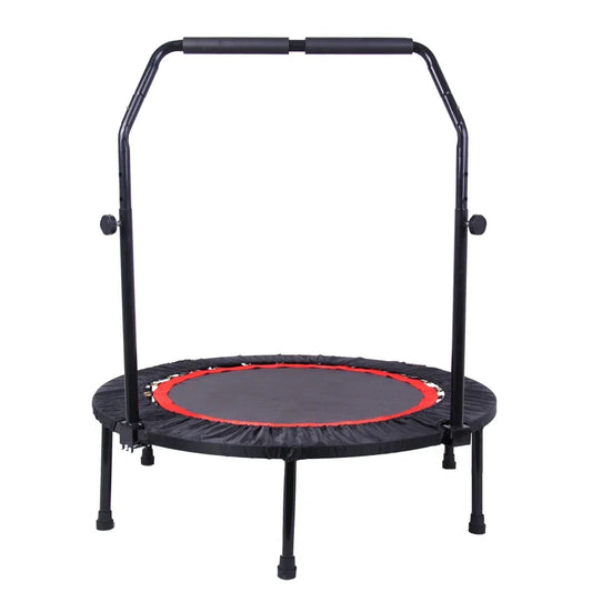 40 Inch Mini Exercise Trampoline for Adults or Kids  Indoor Fitness Rebounder Trampoline with Safety Pad  Max Load 300LBS