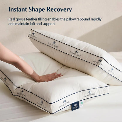 Organic Cotton Goose Feather & Down Pillows