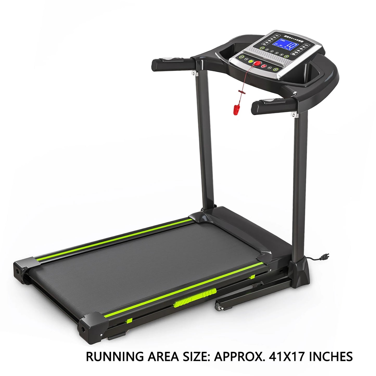 3.5 HP 0.5-7.5 MPH Portable Foldable Treadmill with Handles