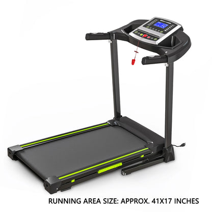 3.5 HP 0.5-7.5 MPH Portable Foldable Treadmill with Handles