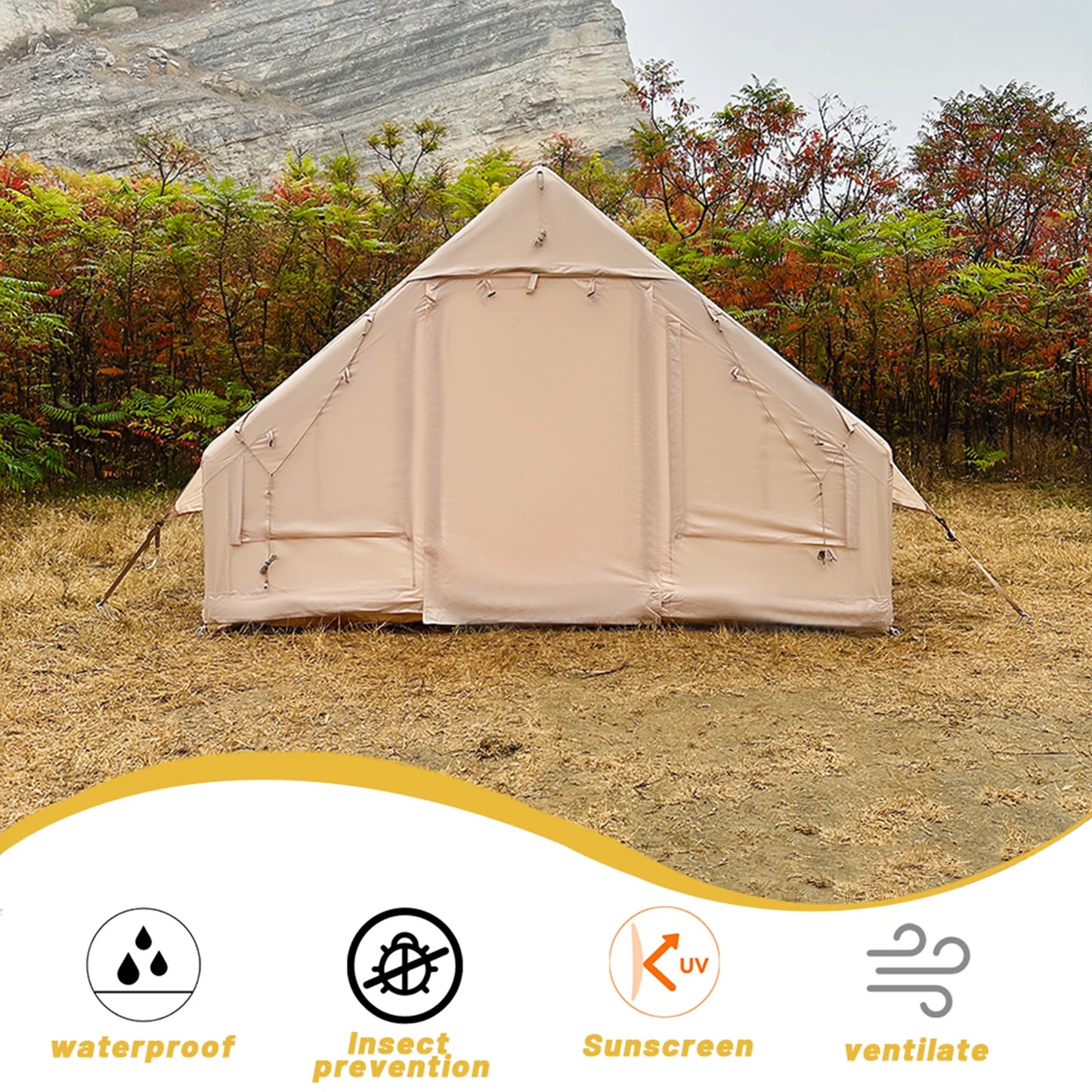 Inflatable Camping Tent Easy Setup Self-Supporting