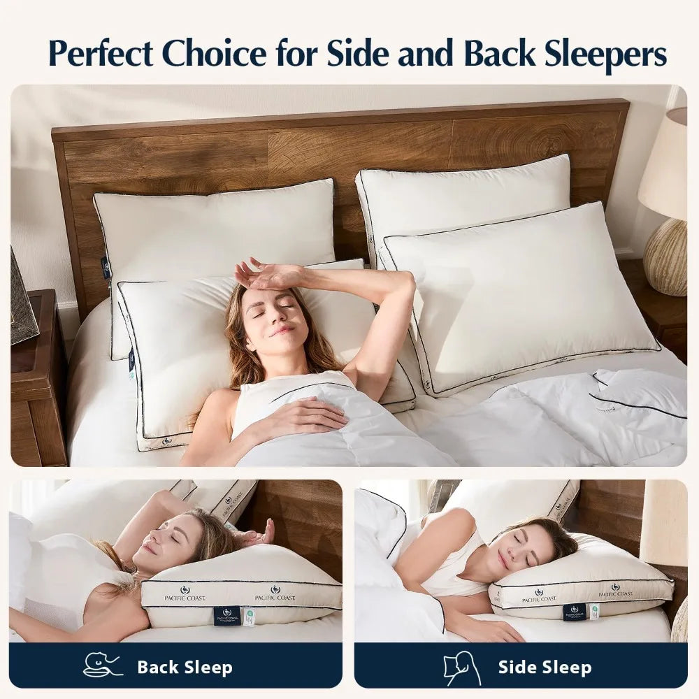 Organic Cotton Goose Feather & Down Pillows