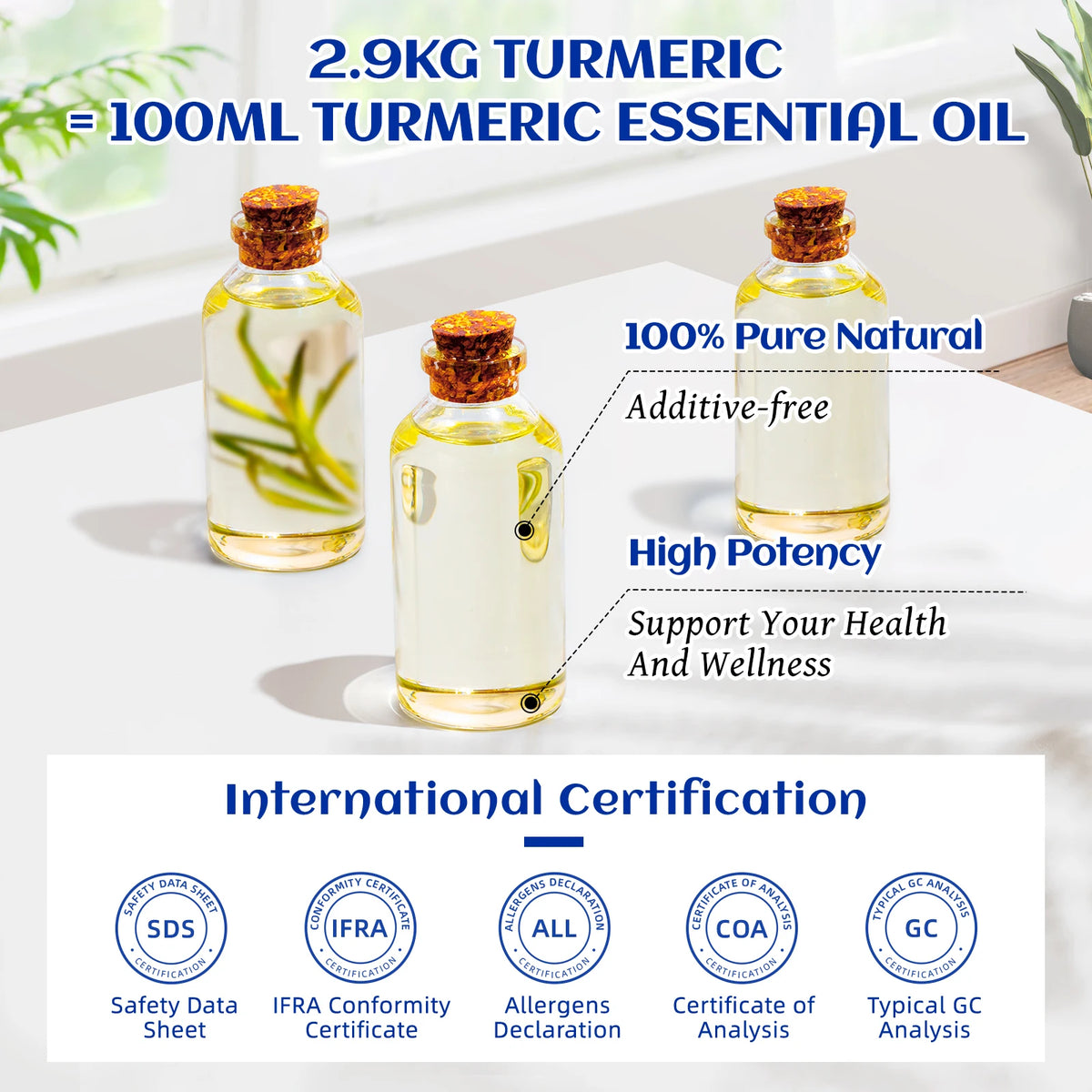 Tumeric Candle Turmeric Essential Oils, 100% Pure Herbal Plant Oil for Candle ...