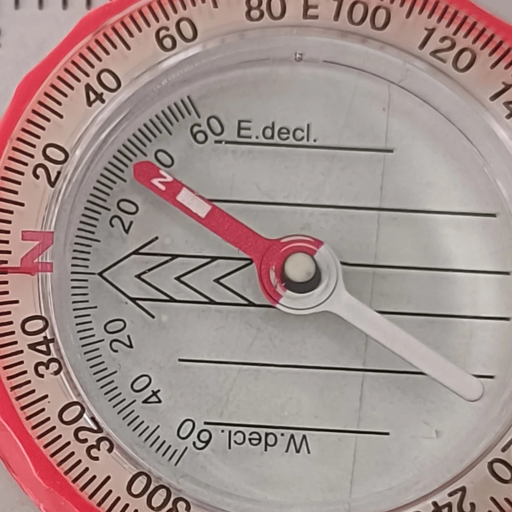 Luminous Waterproof Compass with Magnifier