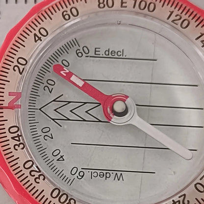 Luminous Waterproof Compass with Magnifier