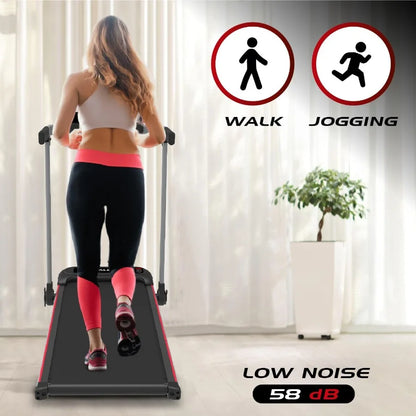 Portable Folding Electric Treadmill with Adjustable Speed