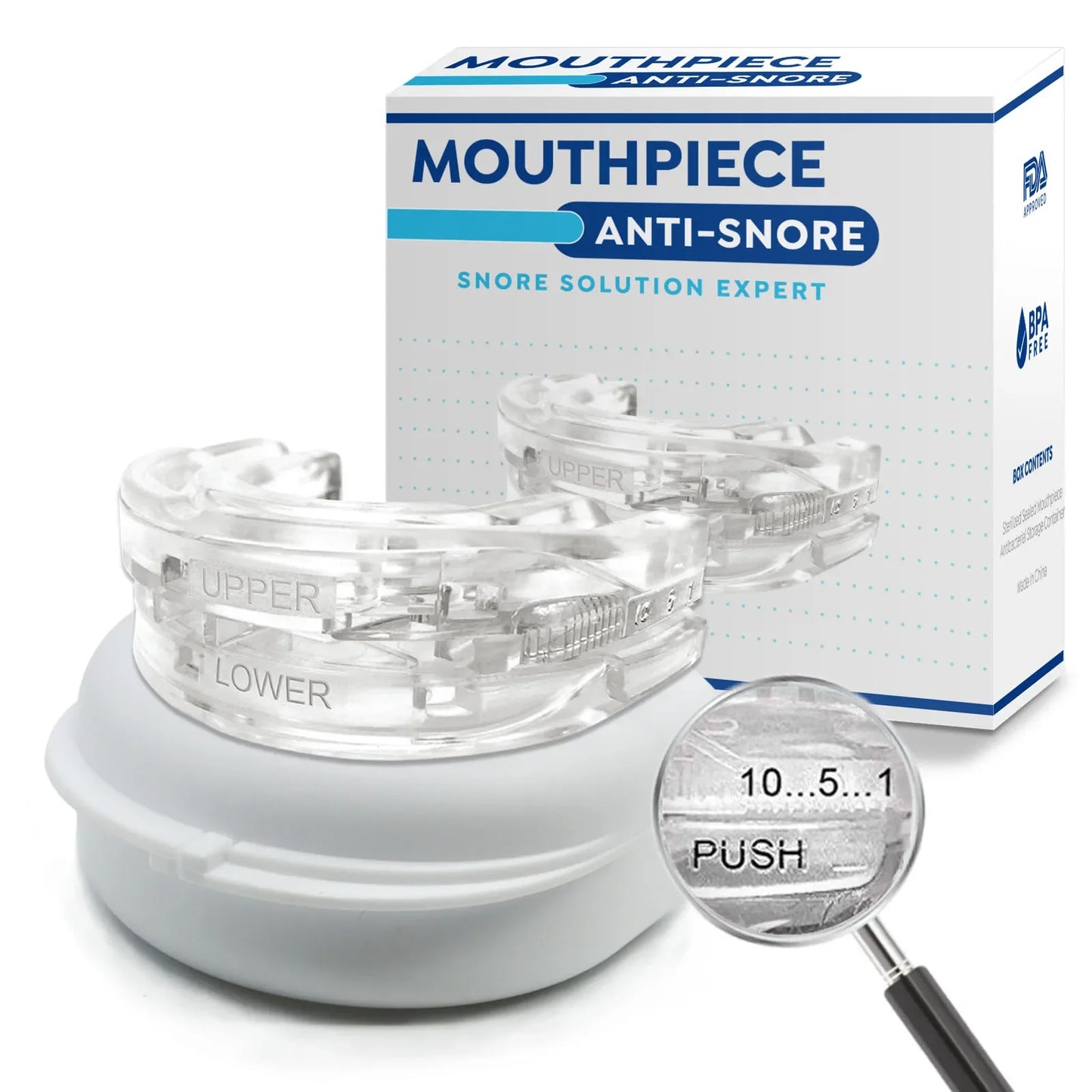 Reusable Anti Snore Mouth Guard with Storage Box