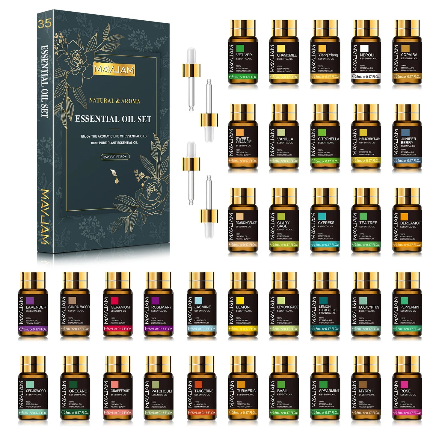 35pcs/set Essential Oils For Diffuser Burner